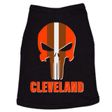 Cleveland Skull Football Doggie Tank