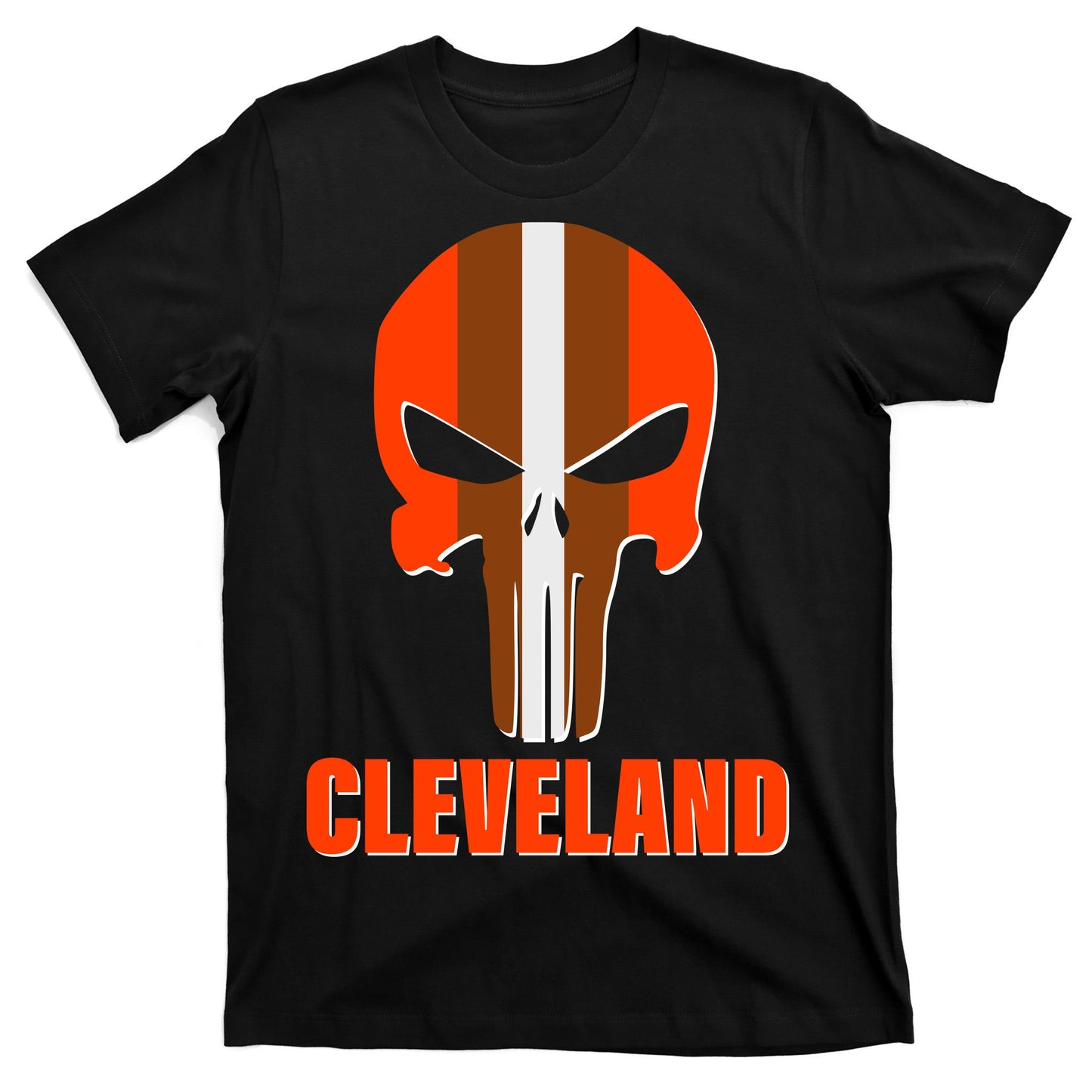 Cleveland Skull Football T-Shirt