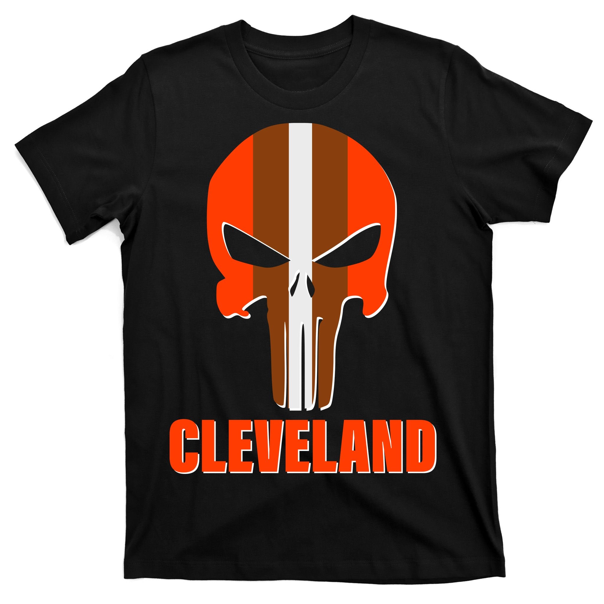 Cleveland Skull Football T-Shirt