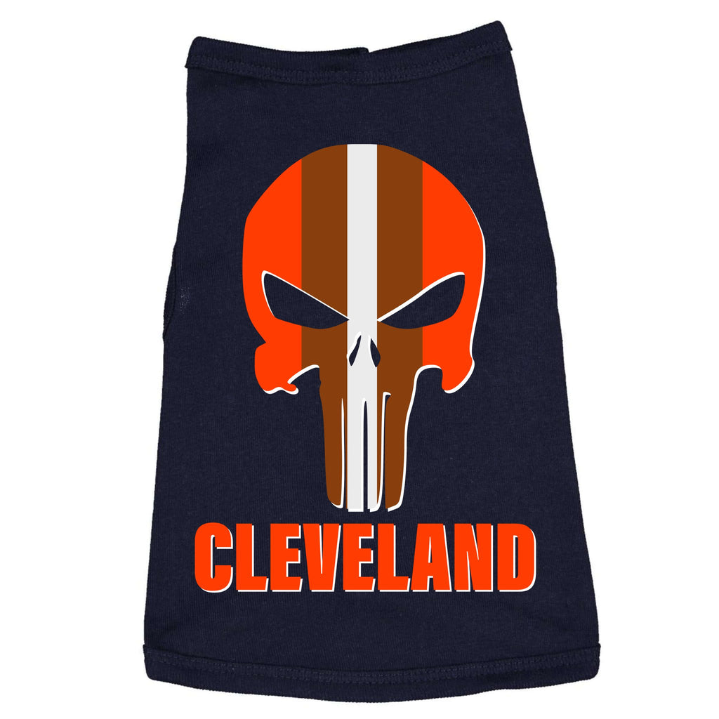 Cleveland Skull Football Doggie Tank