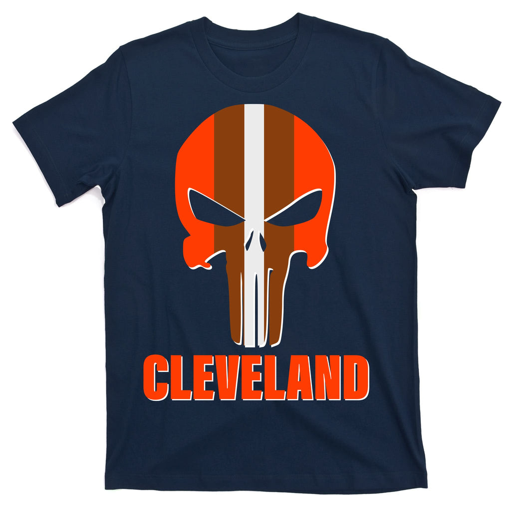 Cleveland Skull Football T-Shirt