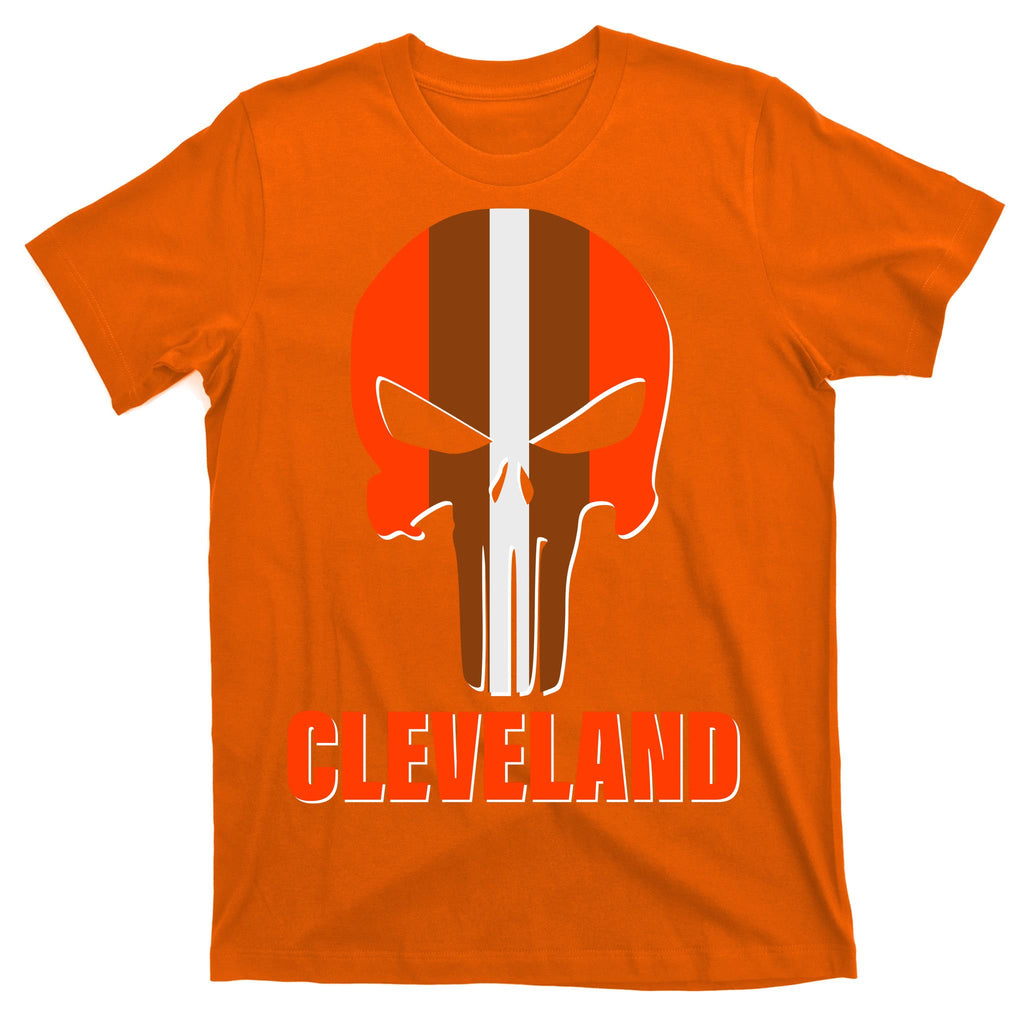 Cleveland Skull Football T-Shirt