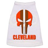 Cleveland Skull Football Doggie Tank
