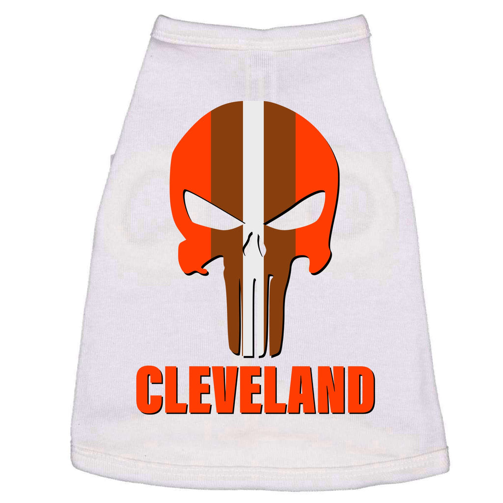 Cleveland Skull Football Doggie Tank