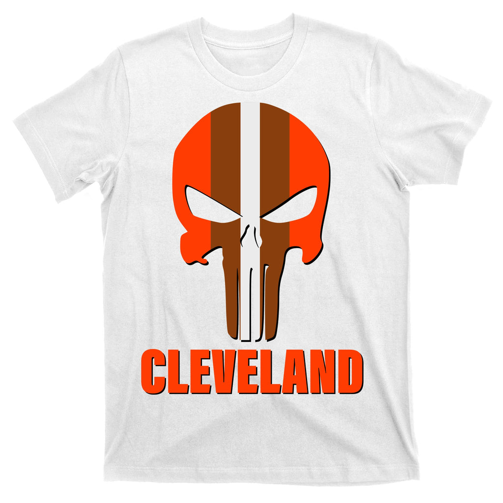 Cleveland Skull Football T-Shirt