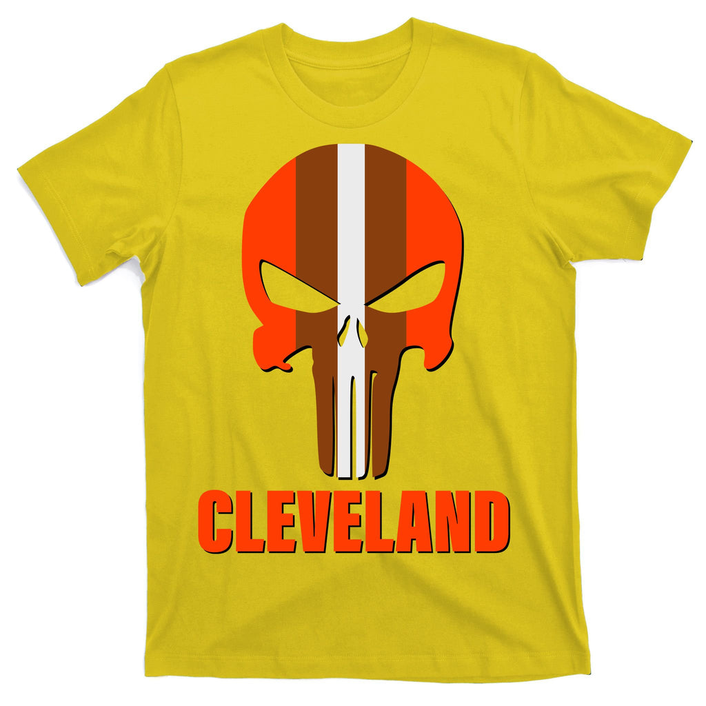 Cleveland Skull Football T-Shirt