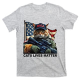 Cats Lives Matter Funny Trump 2024 Cat Maga Gift T-Shirt