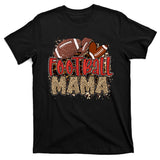 Cute Leopard Print Football Mama T-Shirt