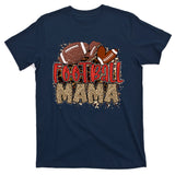 Cute Leopard Print Football Mama T-Shirt