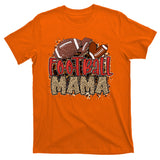 Cute Leopard Print Football Mama T-Shirt
