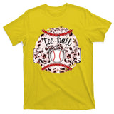 Cute Leopard Print Tee Ball Mom T-Shirt