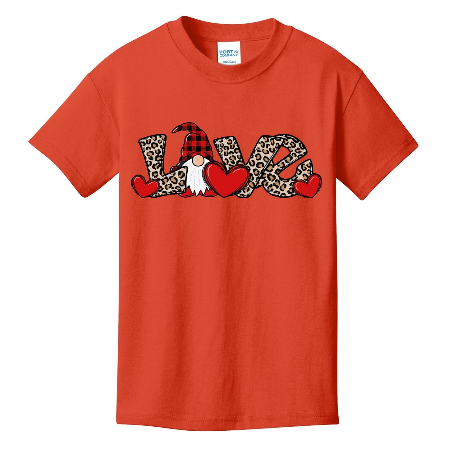 Cute Love Valentines Day Gnome Kids T-Shirt