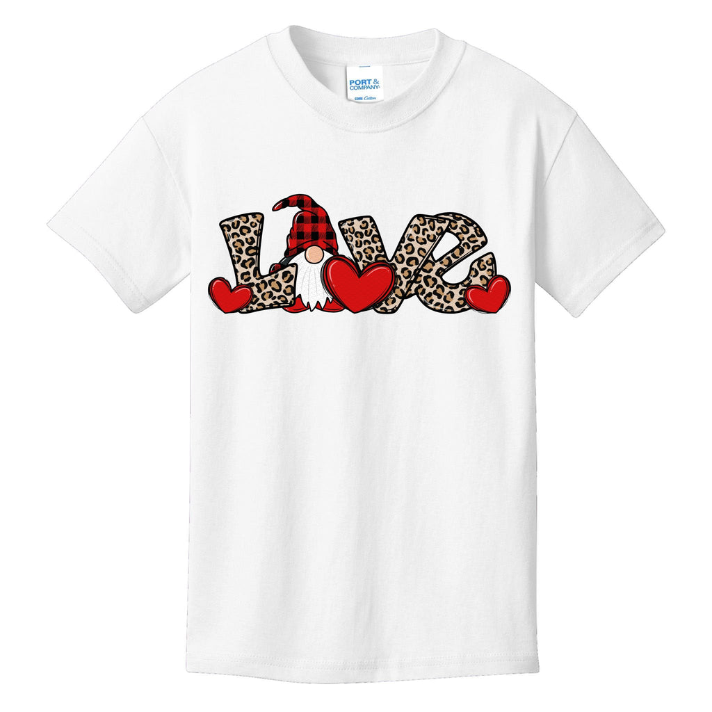 Cute Love Valentines Day Gnome Kids T-Shirt