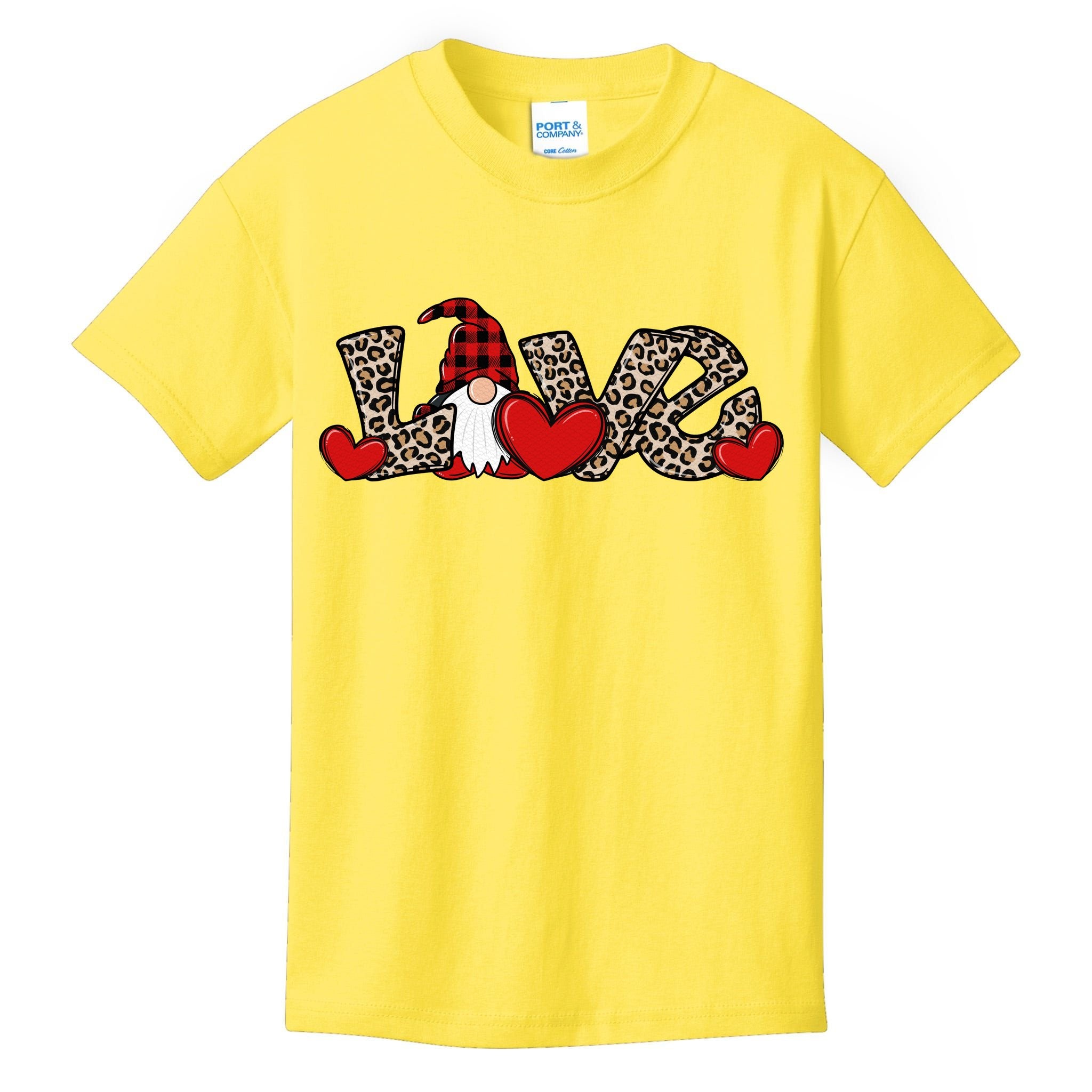 Cute Love Valentines Day Gnome Kids T-Shirt