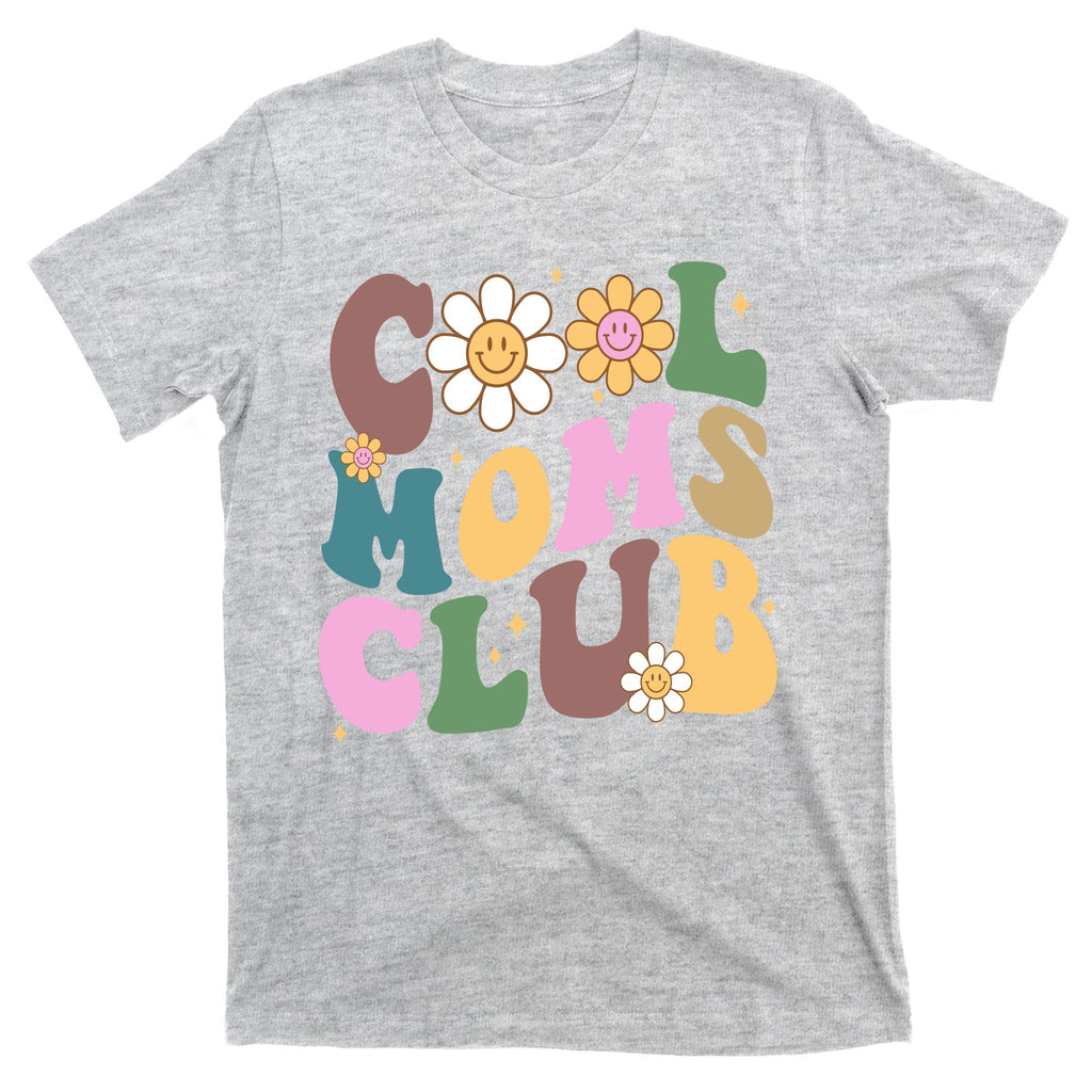 Cool Mom Club Floral Mothers Day T-Shirt