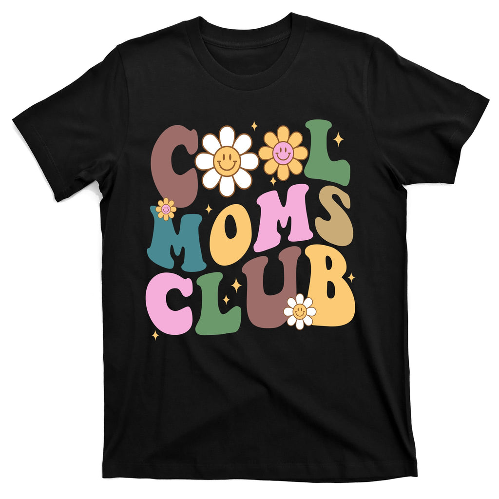 Cool Mom Club Floral Mothers Day T-Shirt