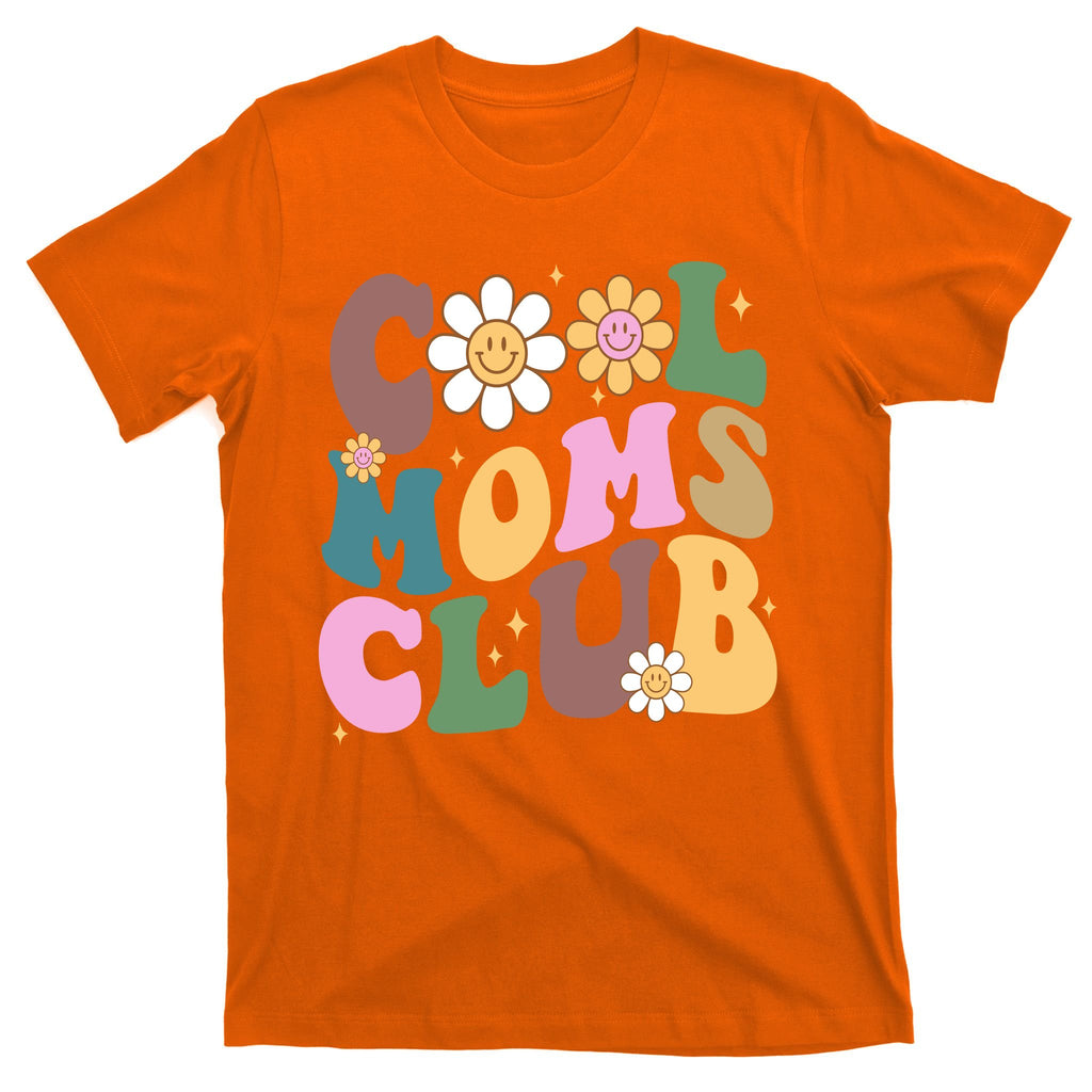 Cool Mom Club Floral Mothers Day T-Shirt