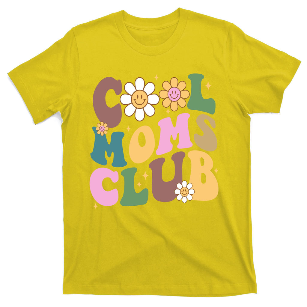 Cool Mom Club Floral Mothers Day T-Shirt