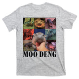 Colorful Moo Deng Retro Photo Hippo T-Shirt