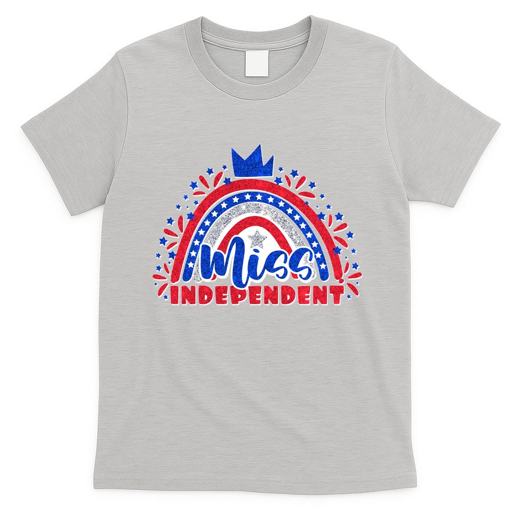 Cute Miss Independent 4th Of July T-Shirt