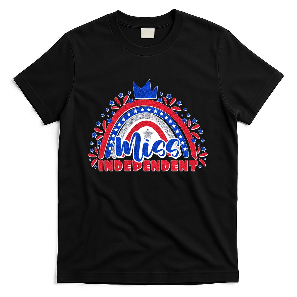 Cute Miss Independent 4th Of July T-Shirt