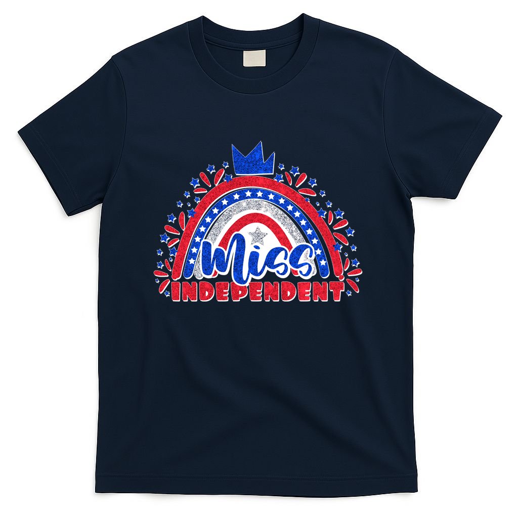 Cute Miss Independent 4th Of July T-Shirt