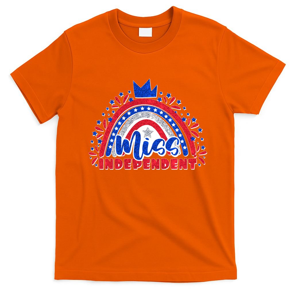 Cute Miss Independent 4th Of July T-Shirt