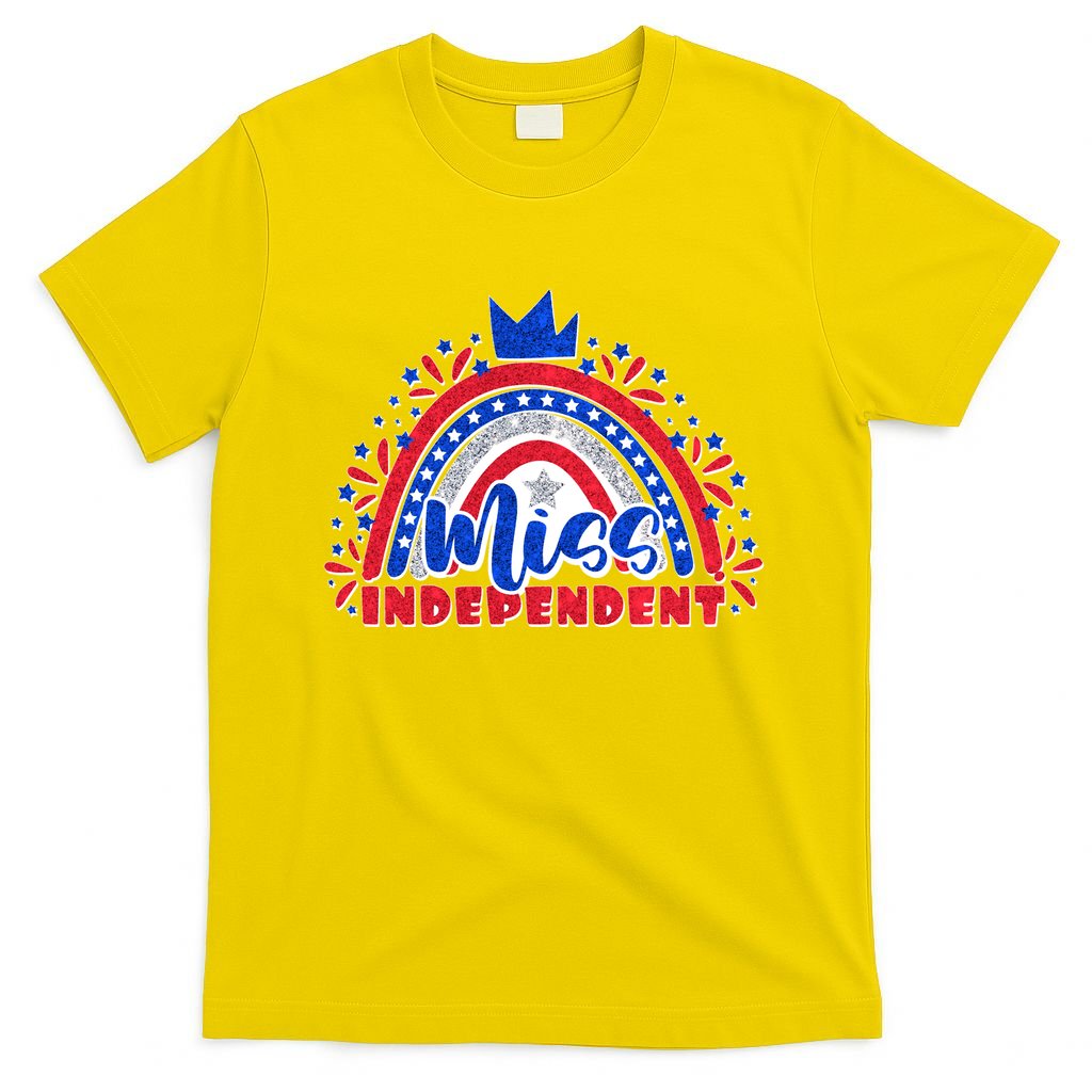 Cute Miss Independent 4th Of July T-Shirt