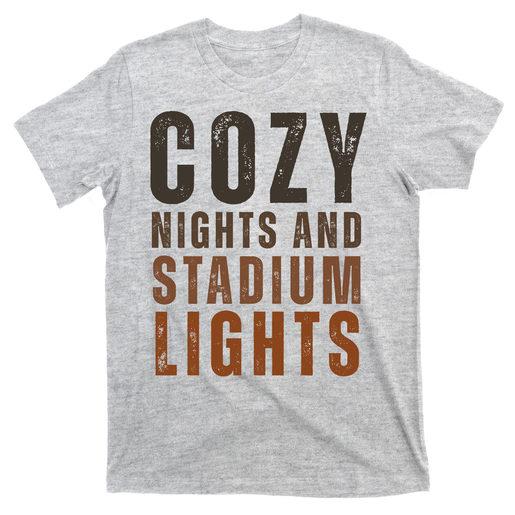 Cozy Nights And Stadium Lights Football T-Shirt