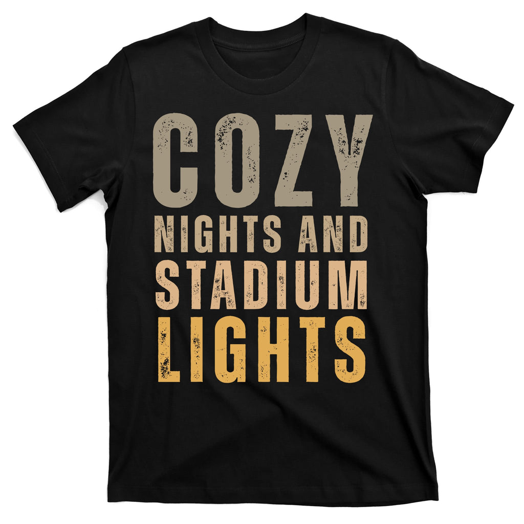 Cozy Nights And Stadium Lights Football T-Shirt