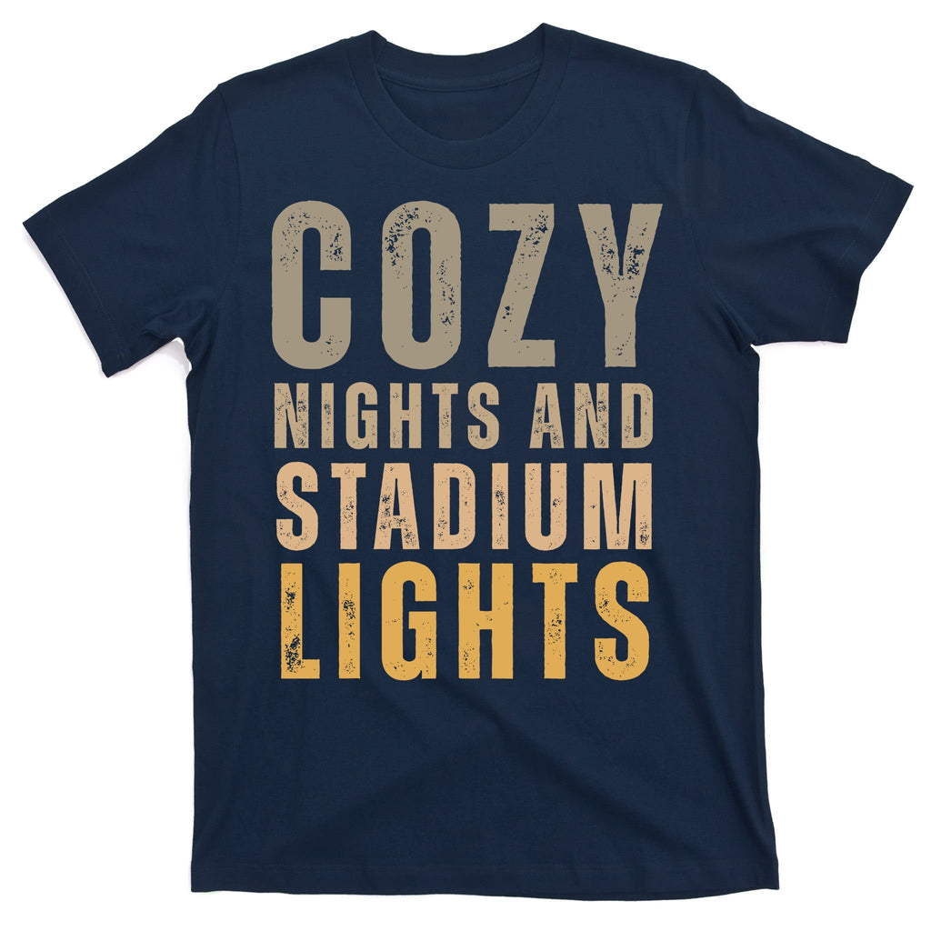 Cozy Nights And Stadium Lights Football T-Shirt