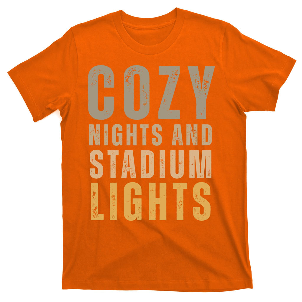 Cozy Nights And Stadium Lights Football T-Shirt