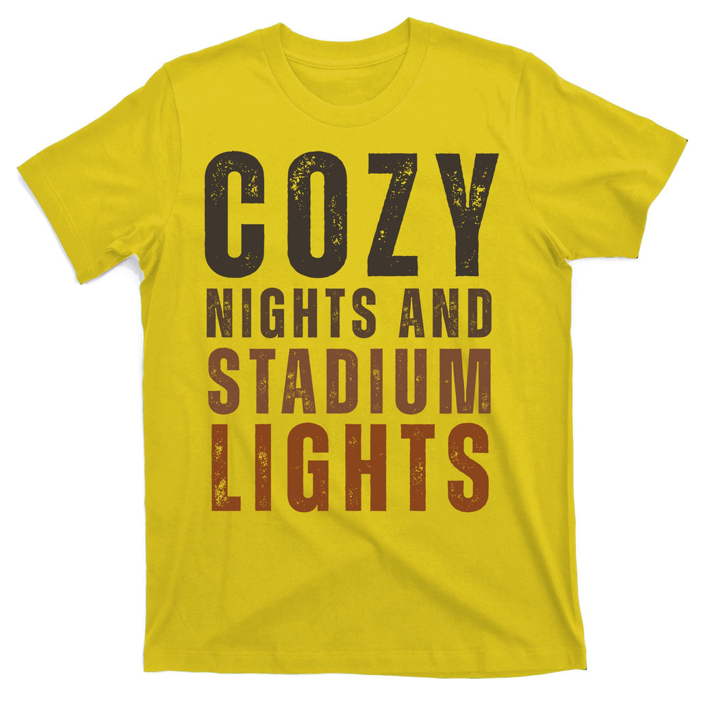 Cozy Nights And Stadium Lights Football T-Shirt