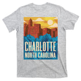Charlotte North Carolina City Sunset T-Shirt