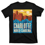 Charlotte North Carolina City Sunset T-Shirt
