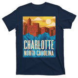 Charlotte North Carolina City Sunset T-Shirt