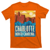 Charlotte North Carolina City Sunset T-Shirt