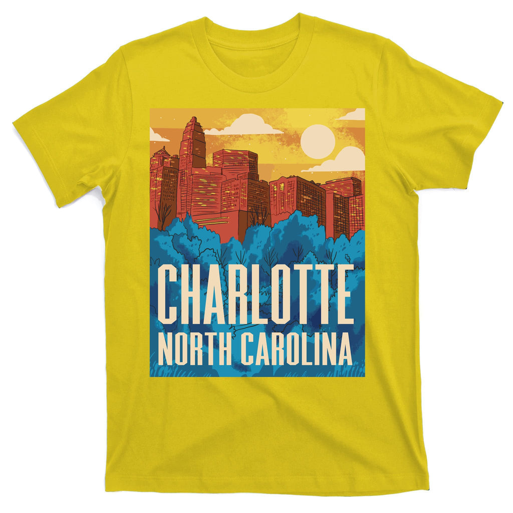 Charlotte North Carolina City Sunset T-Shirt