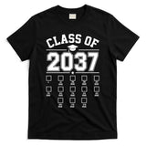 Class Of 2037 Grow With Me Checklist Kindergarten 12th Grade T-Shirt