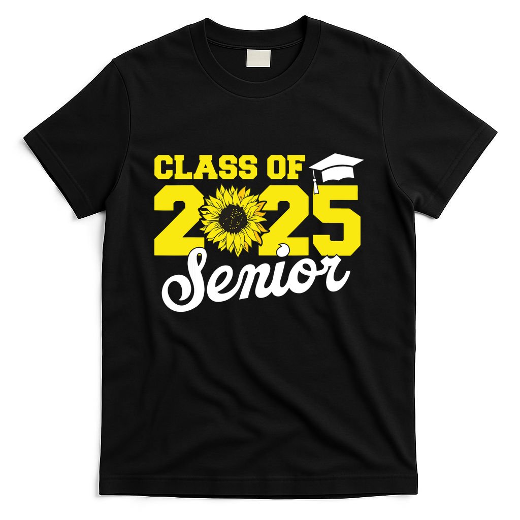 Class Of 2025 Senior 2025 Sunflower Back To School 2025 Girl T-Shirt