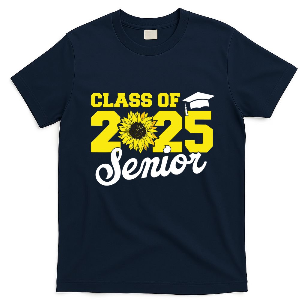 Class Of 2025 Senior 2025 Sunflower Back To School 2025 Girl T-Shirt