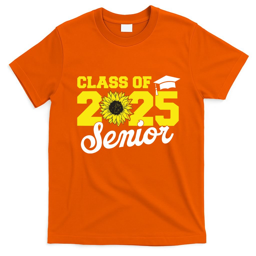 Class Of 2025 Senior 2025 Sunflower Back To School 2025 Girl T-Shirt
