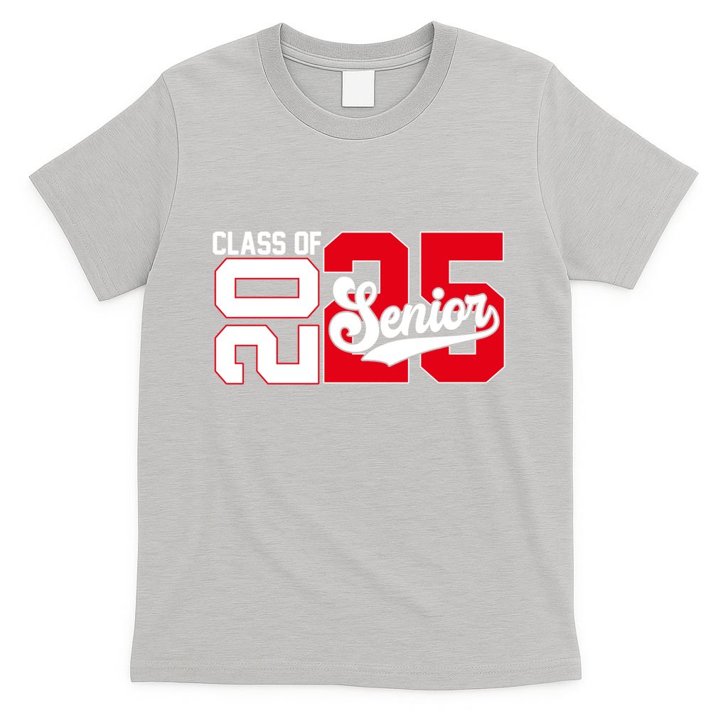 Class Of 2025 Senior Graduation 2025 Back To School Red Gift T-Shirt