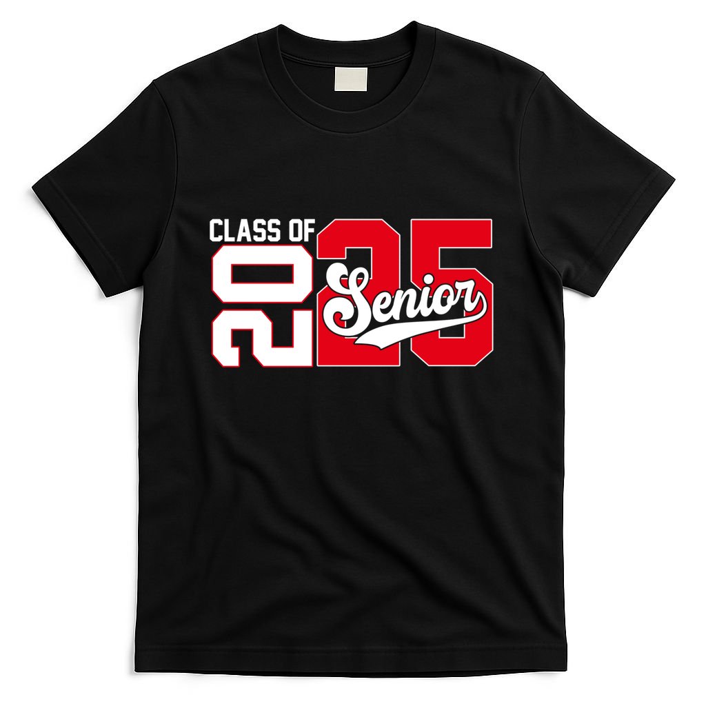 Class Of 2025 Senior Graduation 2025 Back To School Red Gift T-Shirt