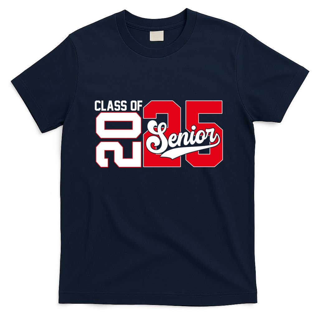 Class Of 2025 Senior Graduation 2025 Back To School Red Gift T-Shirt