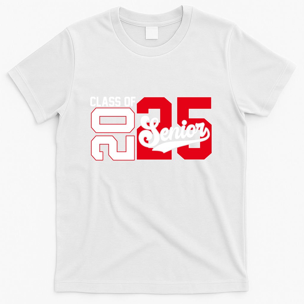 Class Of 2025 Senior Graduation 2025 Back To School Red Gift T-Shirt