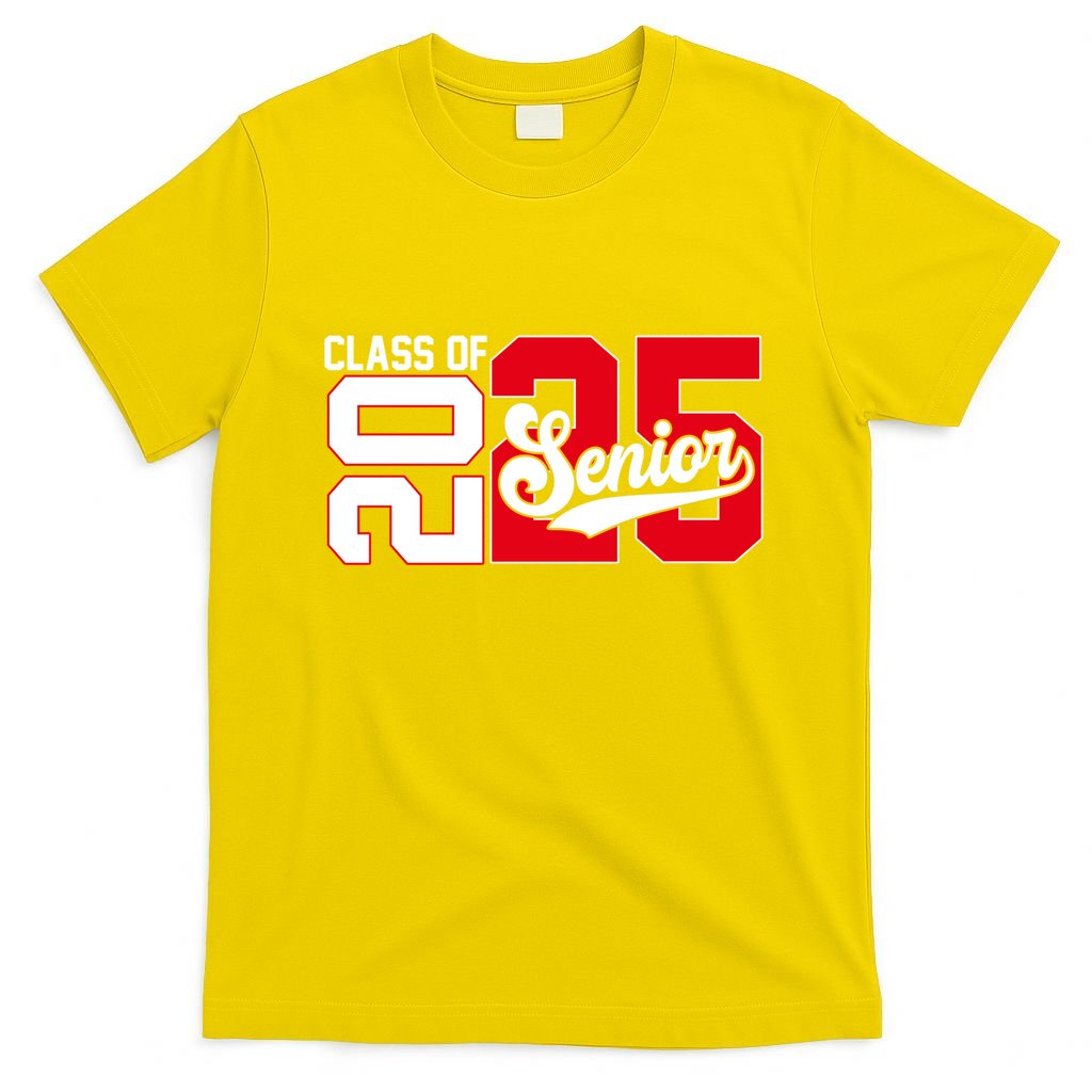 Class Of 2025 Senior Graduation 2025 Back To School Red Gift T-Shirt
