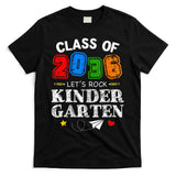 Class Of 2036 Lets Rock Kindergarten Back To School T-Shirt