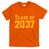 Class Of 2037 Pre K Grow With Me Graduation Back To School Gifts Tees T-Shirt