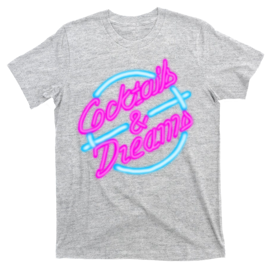 Cocktails And Dreams Retro 80s T-Shirt